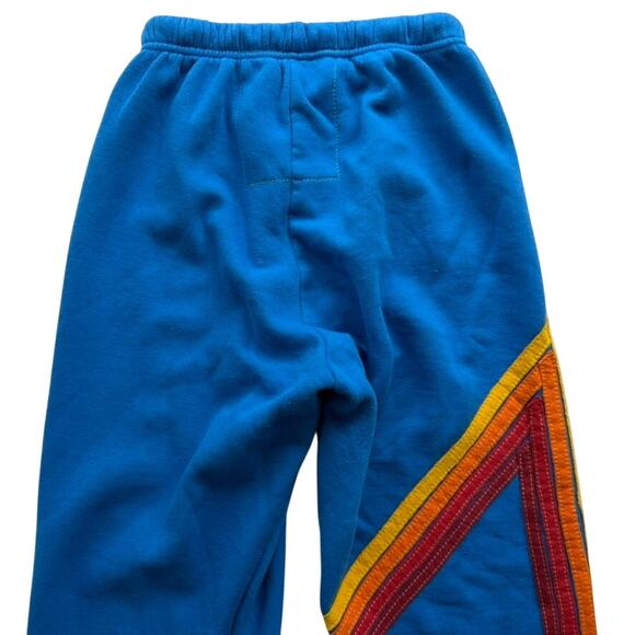 Aviator Nation Blaze Stripe Sweatpant Ocean Blue Size XS Jogger High Rise Cotton - Picture 6 of 6